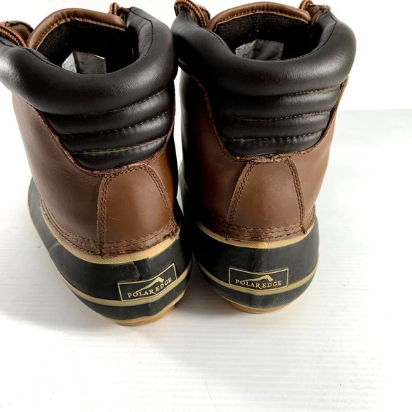 Polar Edge Mens Duck Boots Size 10 Thermolite All Weather Steel Shank Lace Up - Picture 3 of 10
